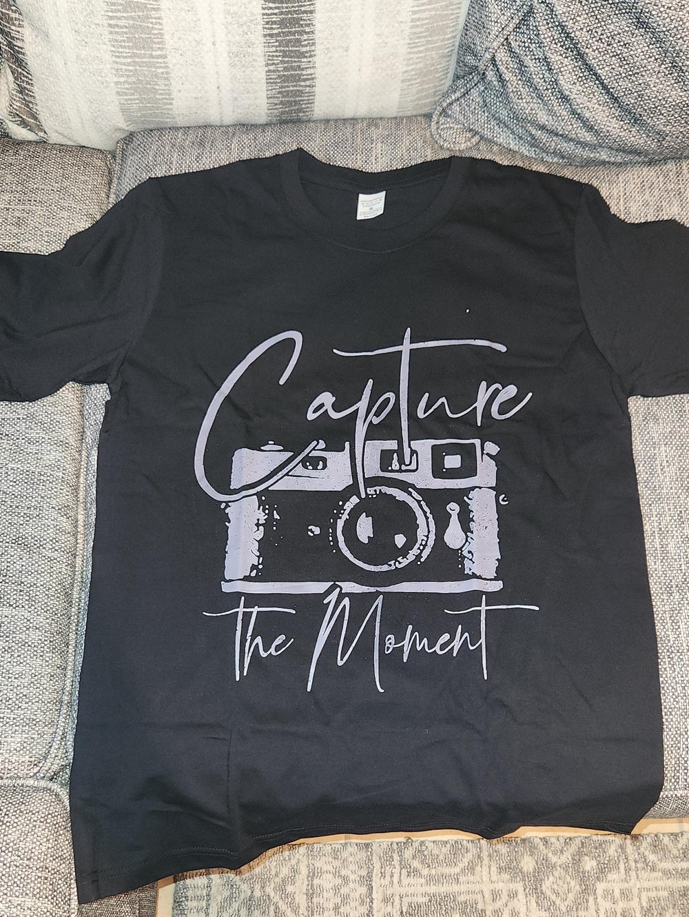 🚨3 for $20 deal!🚨 Capture The Moment Black Graphic Camera T-Shirt